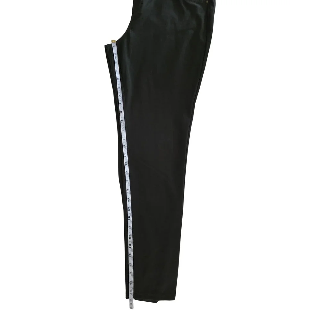 Simply Vera Vera Wang Womens XL Skinny Mid Rise Pants Dark Gray Elastic Waist